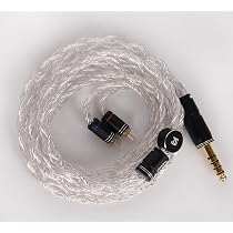 Amazon | 【JSHiFi-Nebula】2pin4.4mmリケーブル 単結晶銅銀メッキ＋